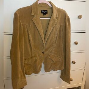 Vintage Polo Ralph Lauren Corduroy Single Button Puffed Sleeve Blazer